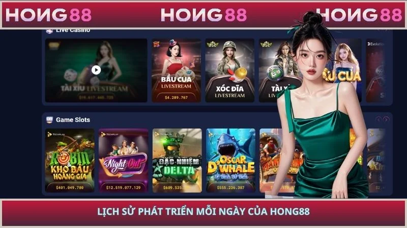 Lịch sử phát triển mỗi ngày của HONG88