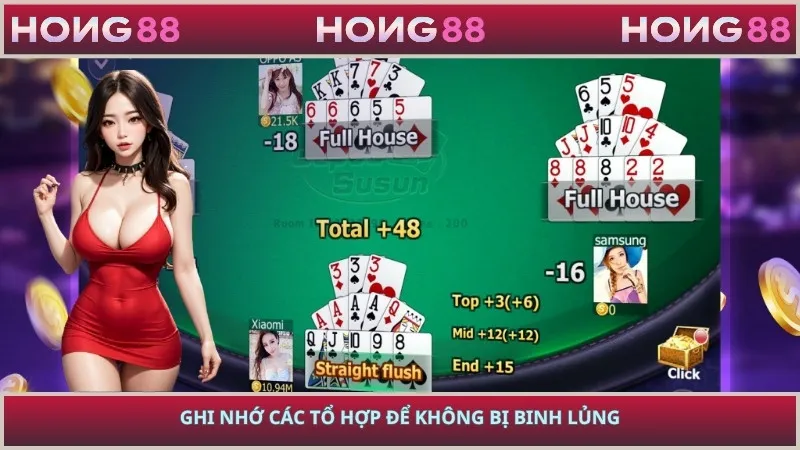 Ghi nhớ các tổ hợp để không bị binh lủng